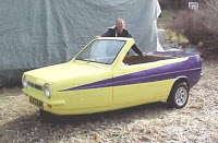 Most Dangerous Vehicle Ever:Chopped Reliant Robin with no Rollover Protection