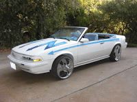 Pontiac Sunbird EV with Parts Car