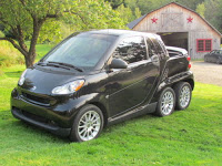 Six-Wheeled Smart Car Pickup Conversion