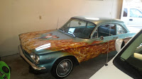 Corvair with “Beach Boys in Hell” Mural